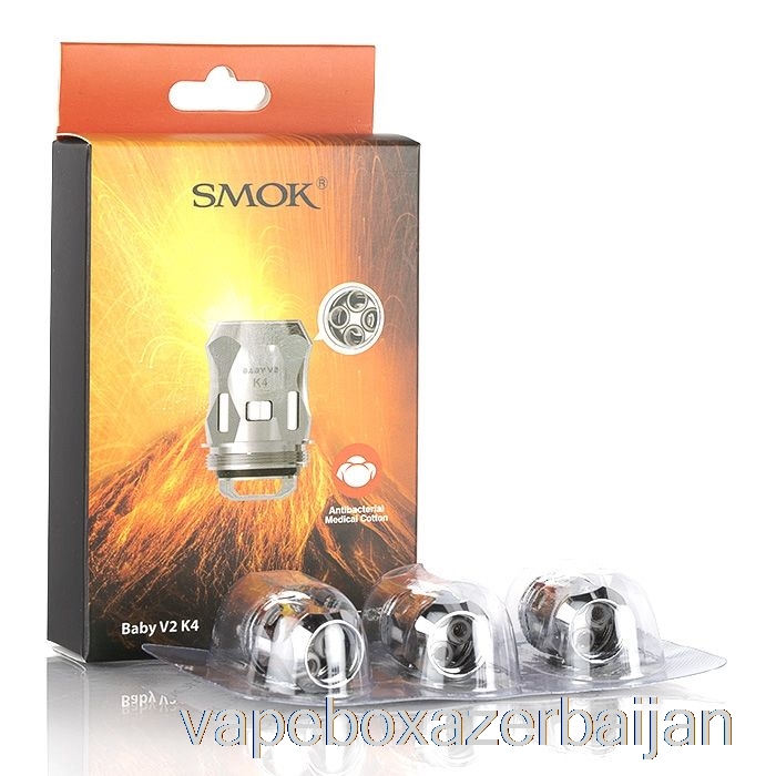 Vape Smoke SMOK TFV8 Baby V2 Replacement Coils 0.15ohm Baby V2 K4 Octuple Coils